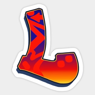 Letter L - Night Sky Sticker